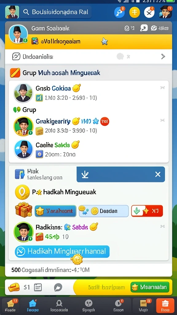 bomtoto - Berbagai karakter menarik untuk dipilih dan dimainkan.