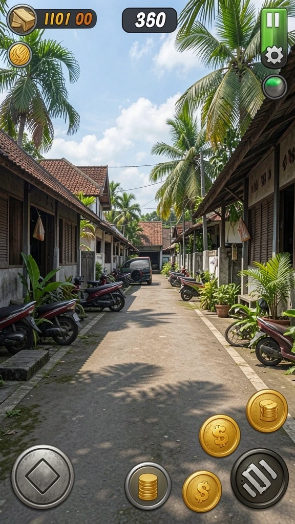 toto20 - Screenshot gameplay dari level yang menegangkan.